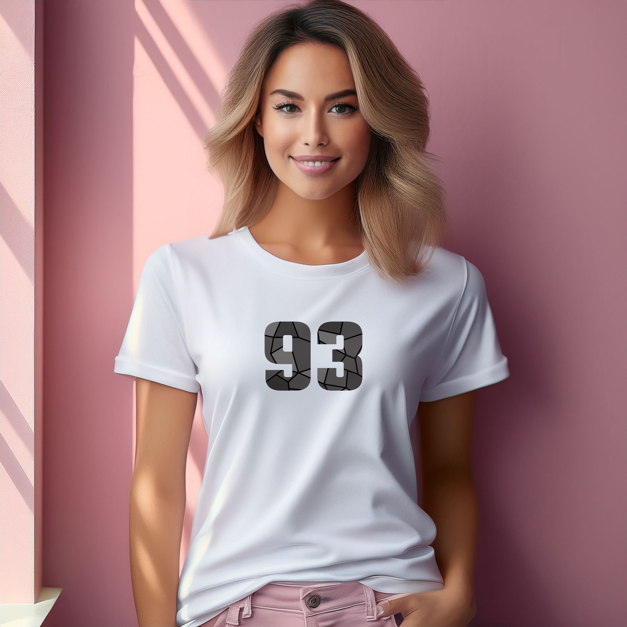 93 Number Women T-Shirt (White)