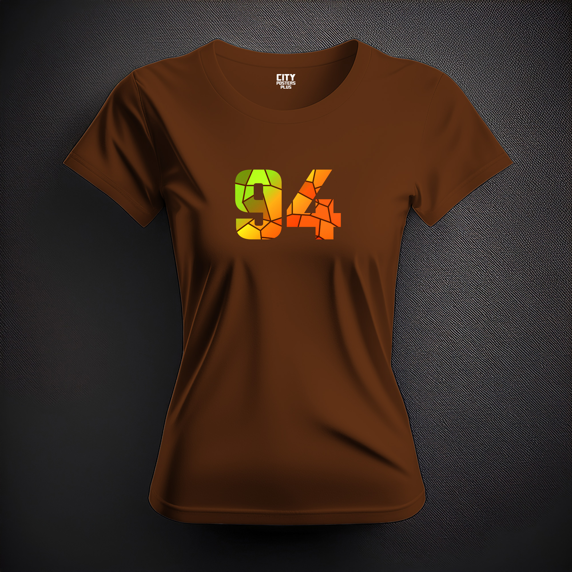 94 Number Women T-Shirt (Brown)
