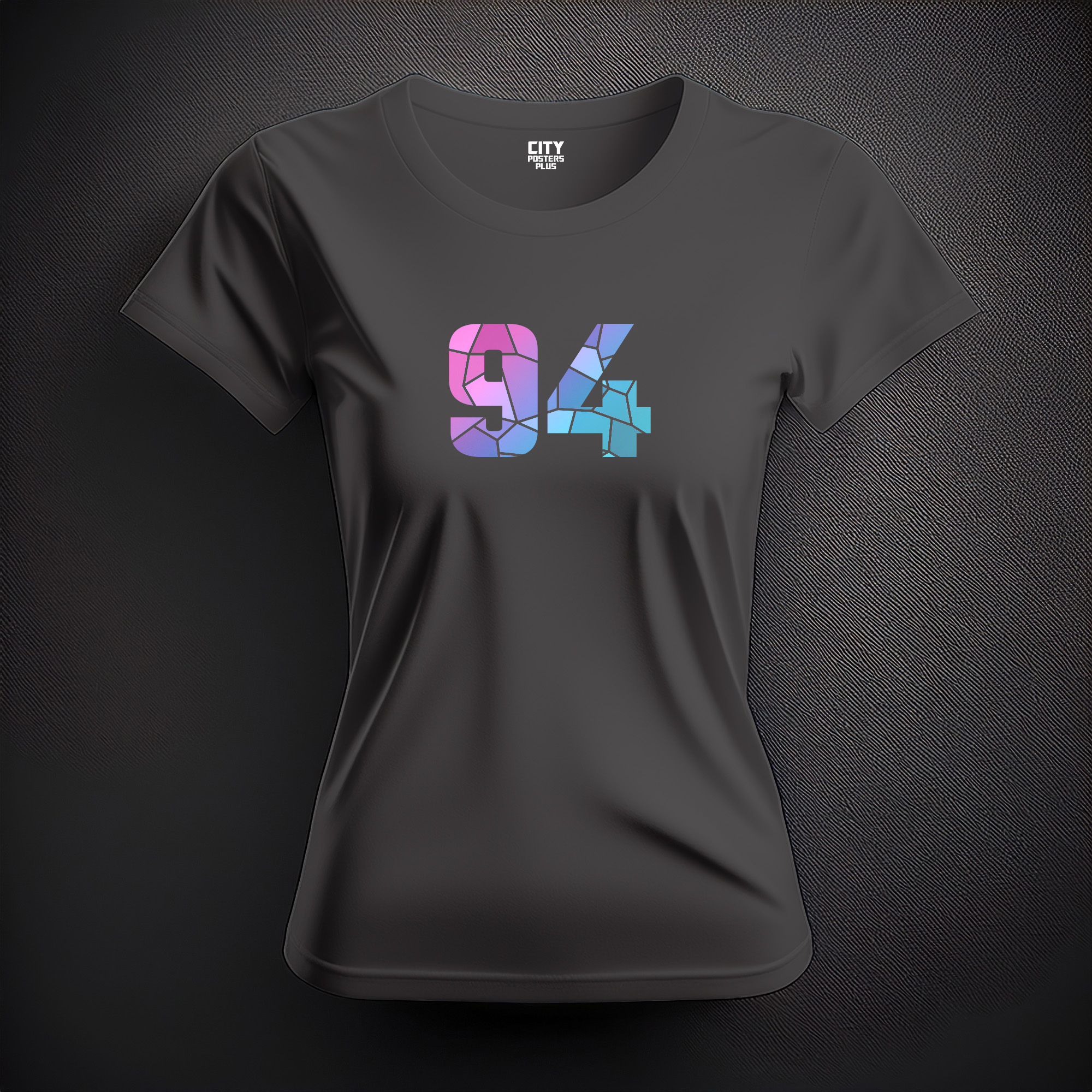 94 Number Women T-Shirt (Charcoal Grey)