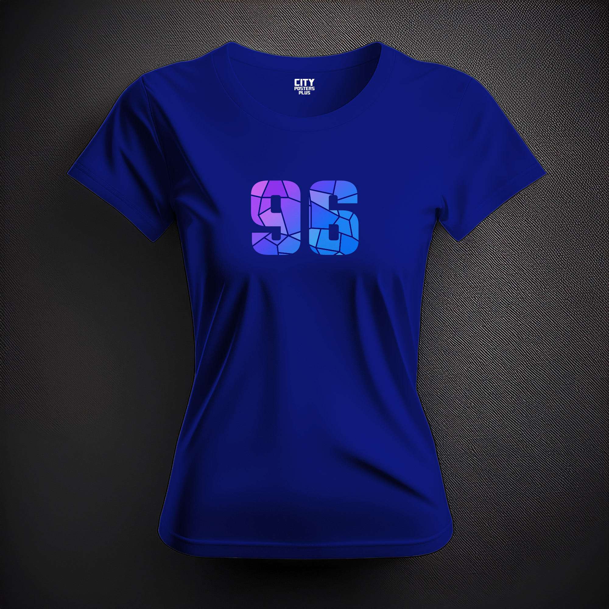 96 Number Women T-Shirt (Royal Blue)