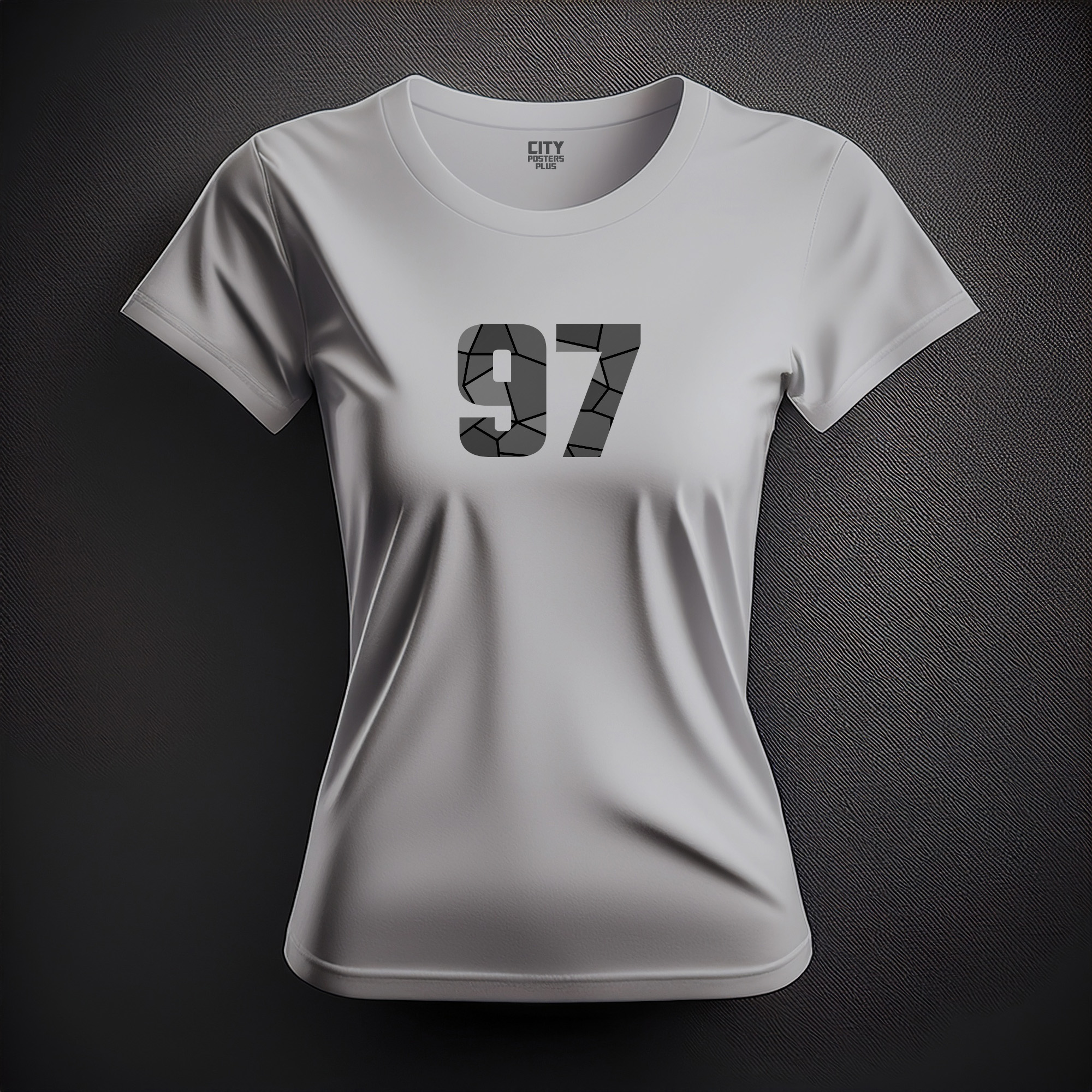97 Number Women T-Shirt (Melange Grey)