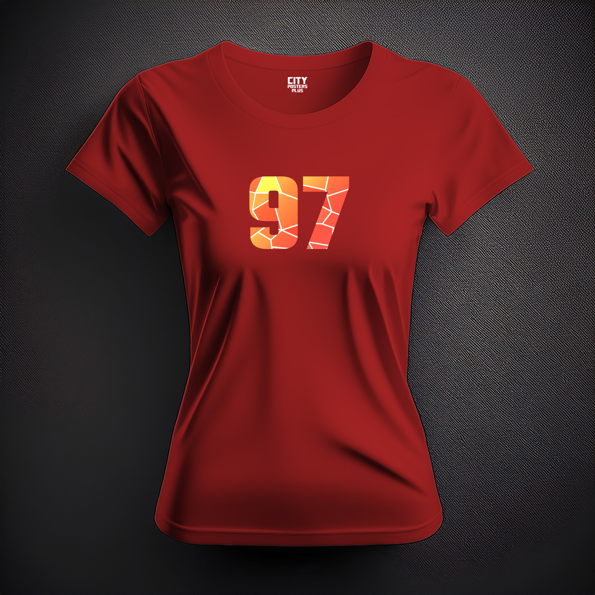 97 Number Women T-Shirt (Red)