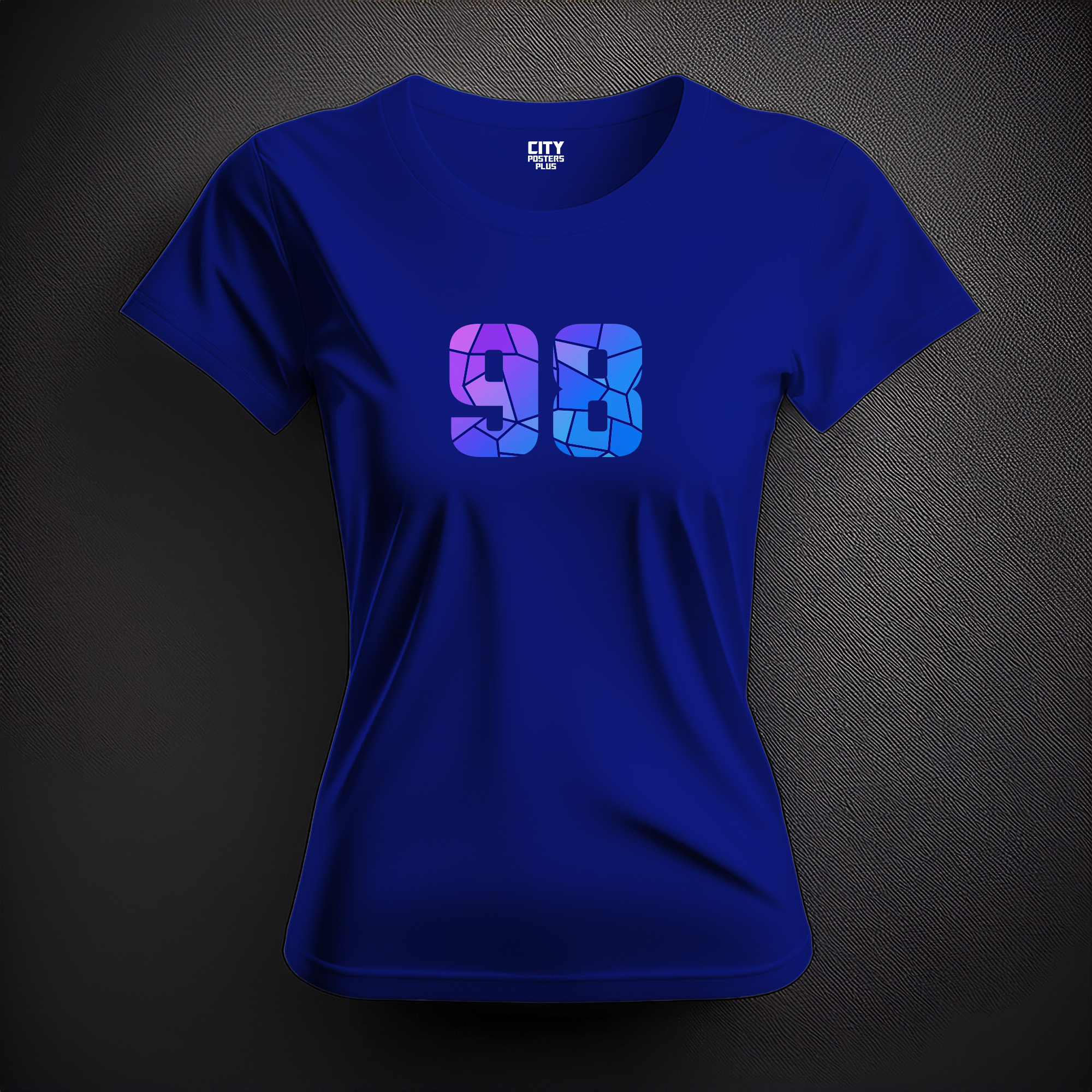 98 Number Women T-Shirt (Royal Blue)