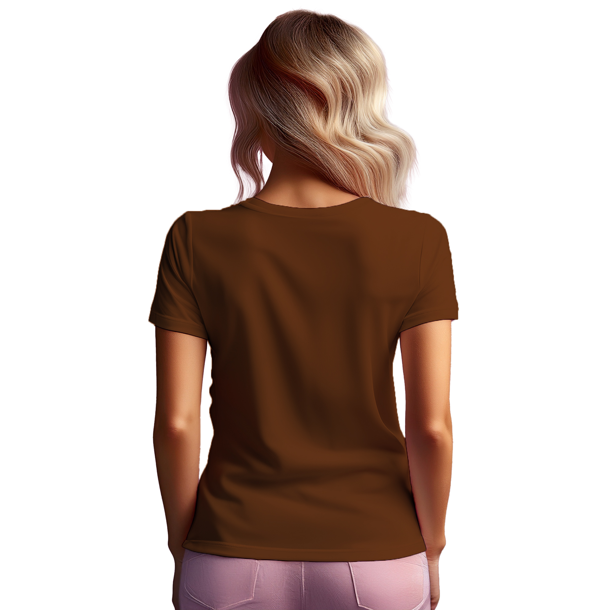 01 Number Women T-Shirt (Brown)