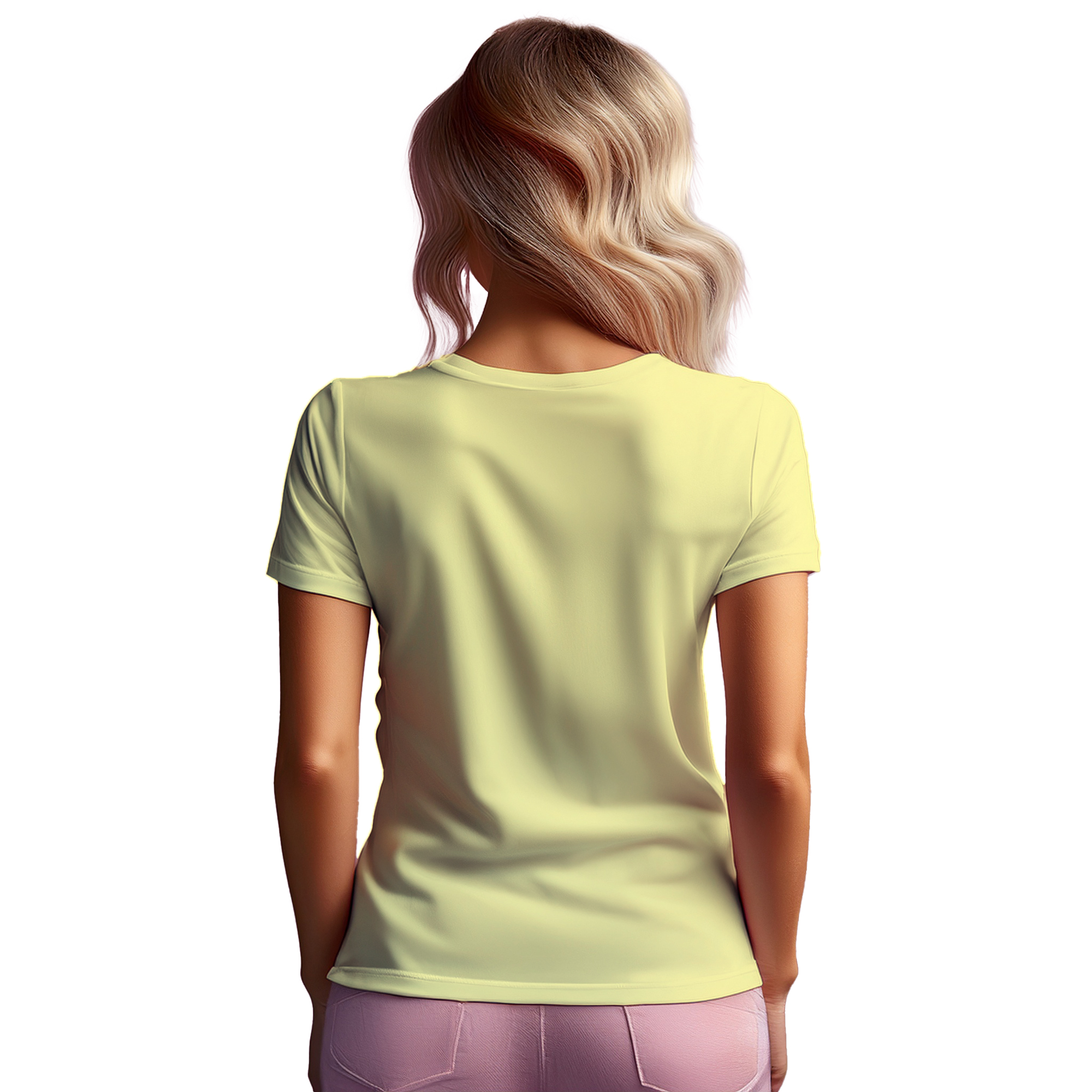 01 Number Women T-Shirt (Butter Yellow)