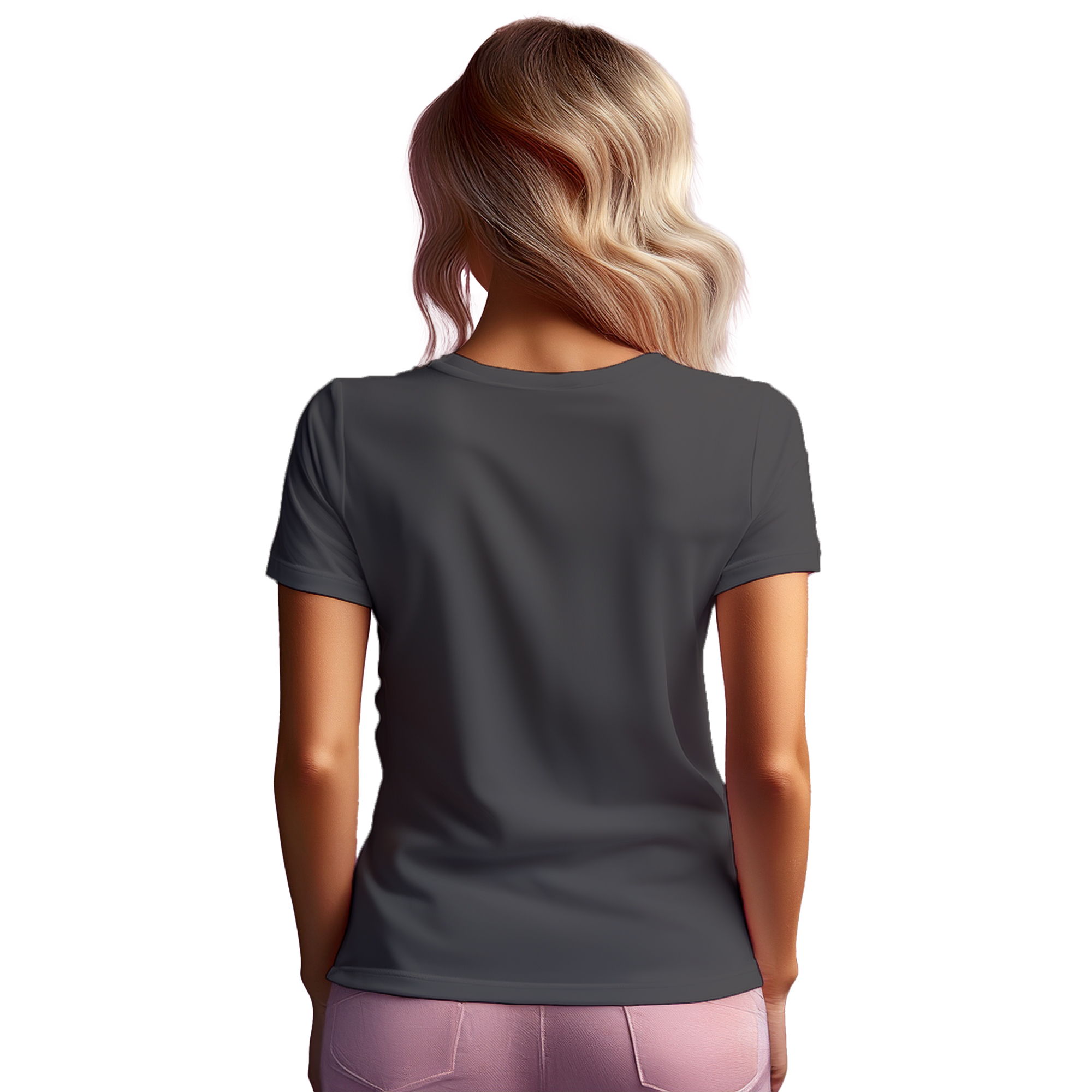 01 Number Women T-Shirt (Charcoal Grey)
