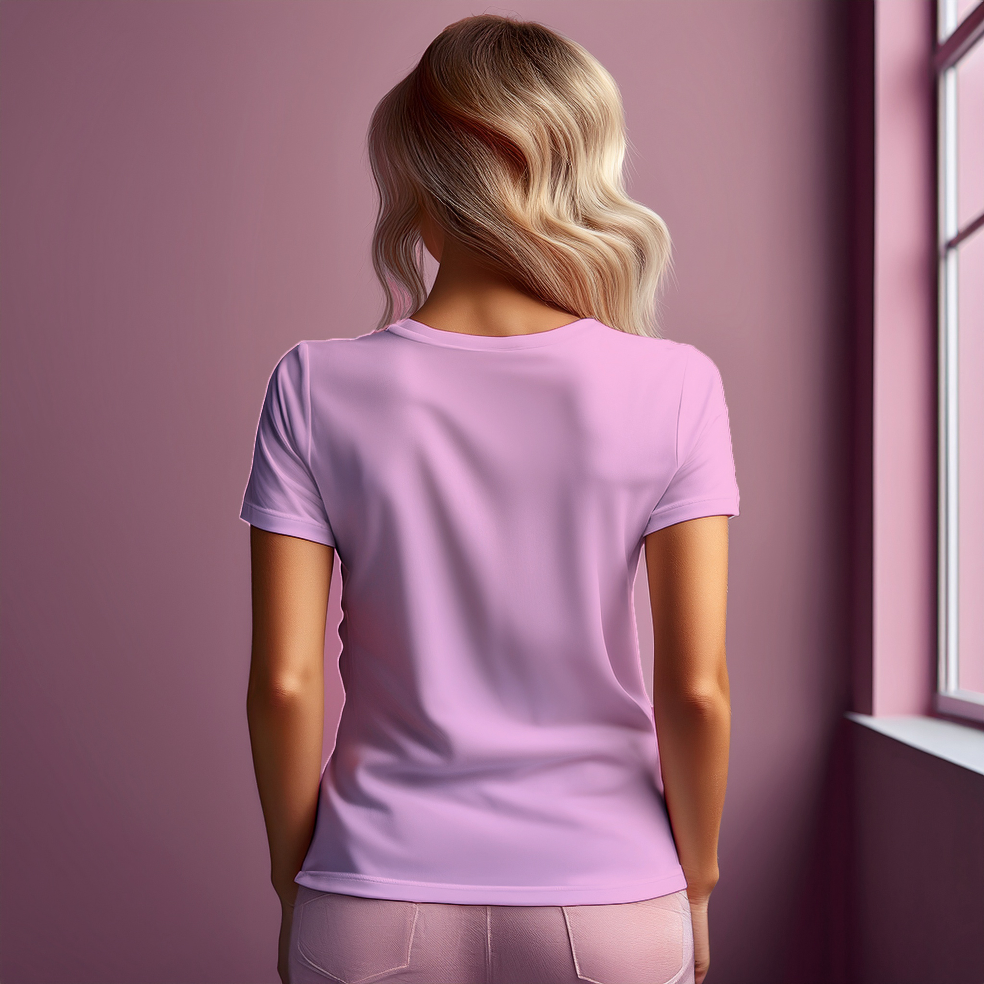 05 Number Women T-Shirt (Light Pink)