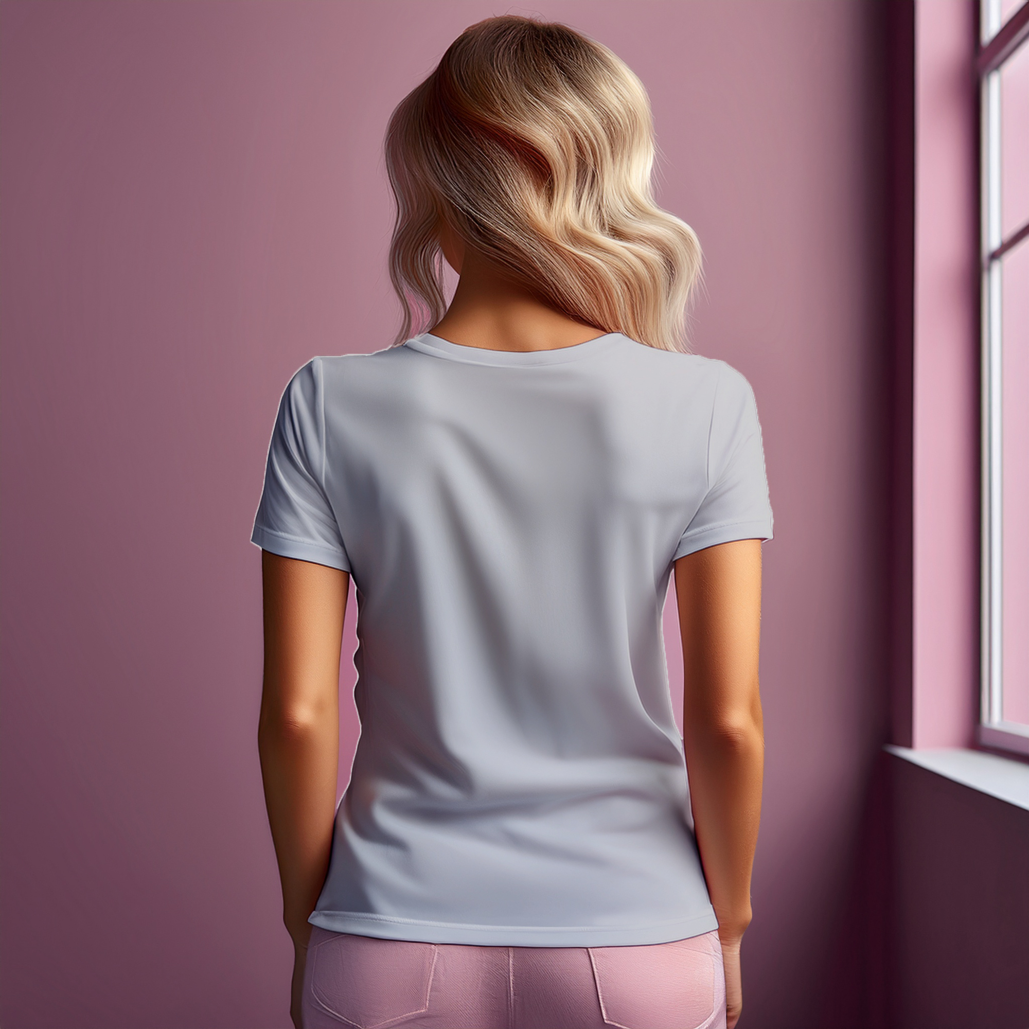 01 Number Women T-Shirt (Melange Grey)