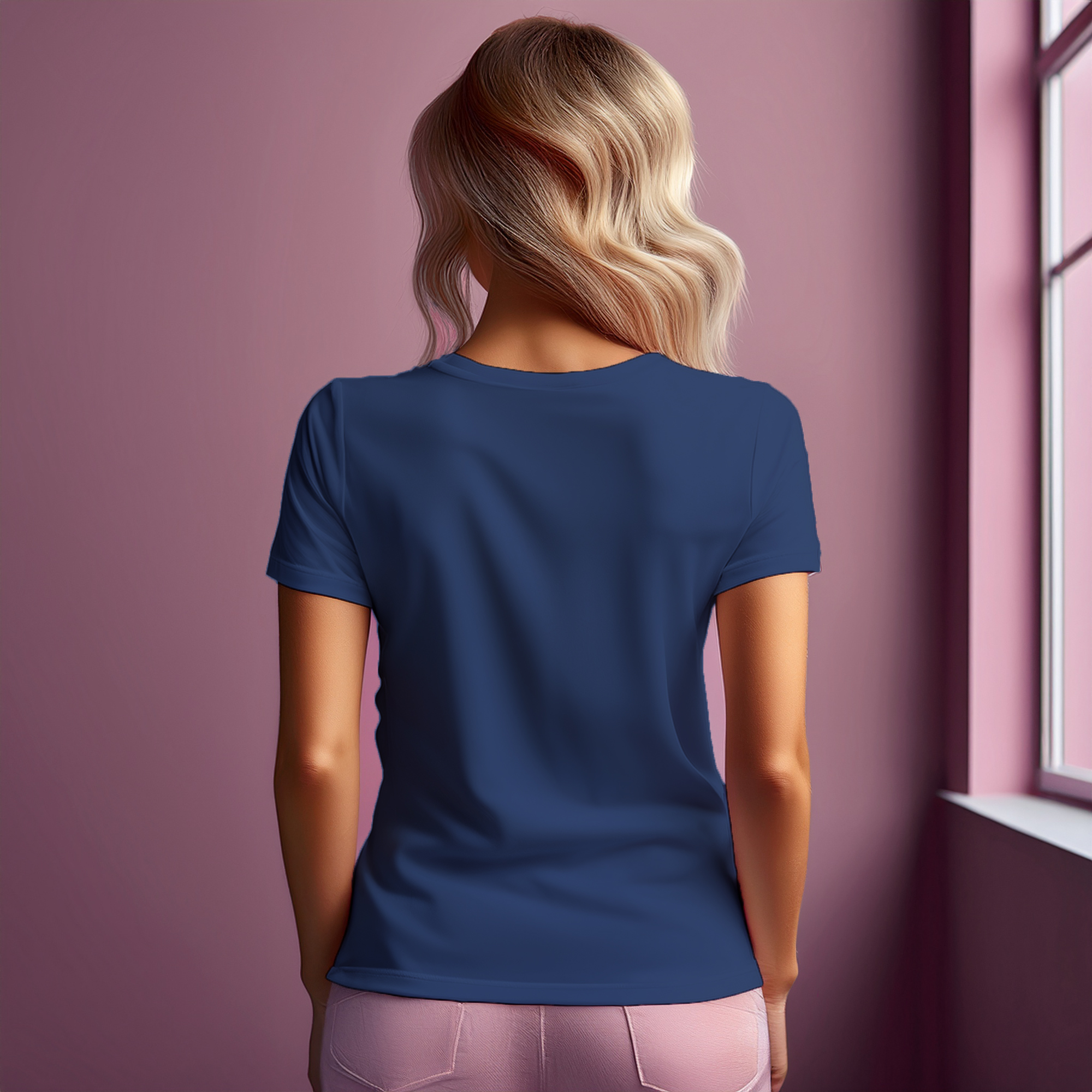 05 Number Women T-Shirt (Navy Blue)