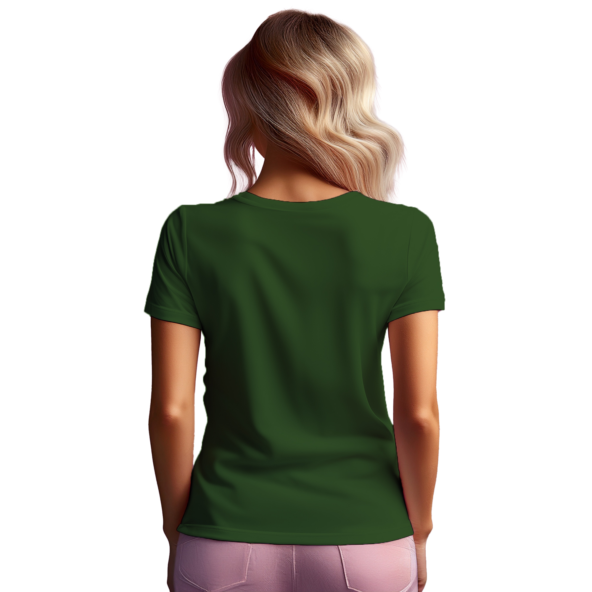 01 Number Women T-Shirt (Olive Green)