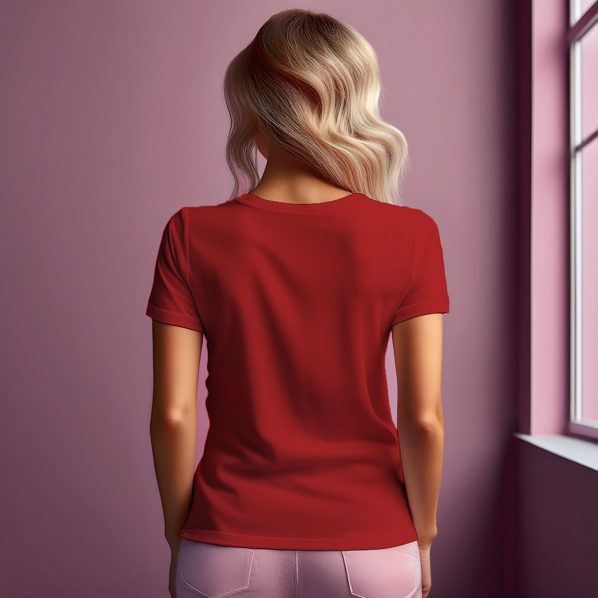 04 Number Women T-Shirt (Red)