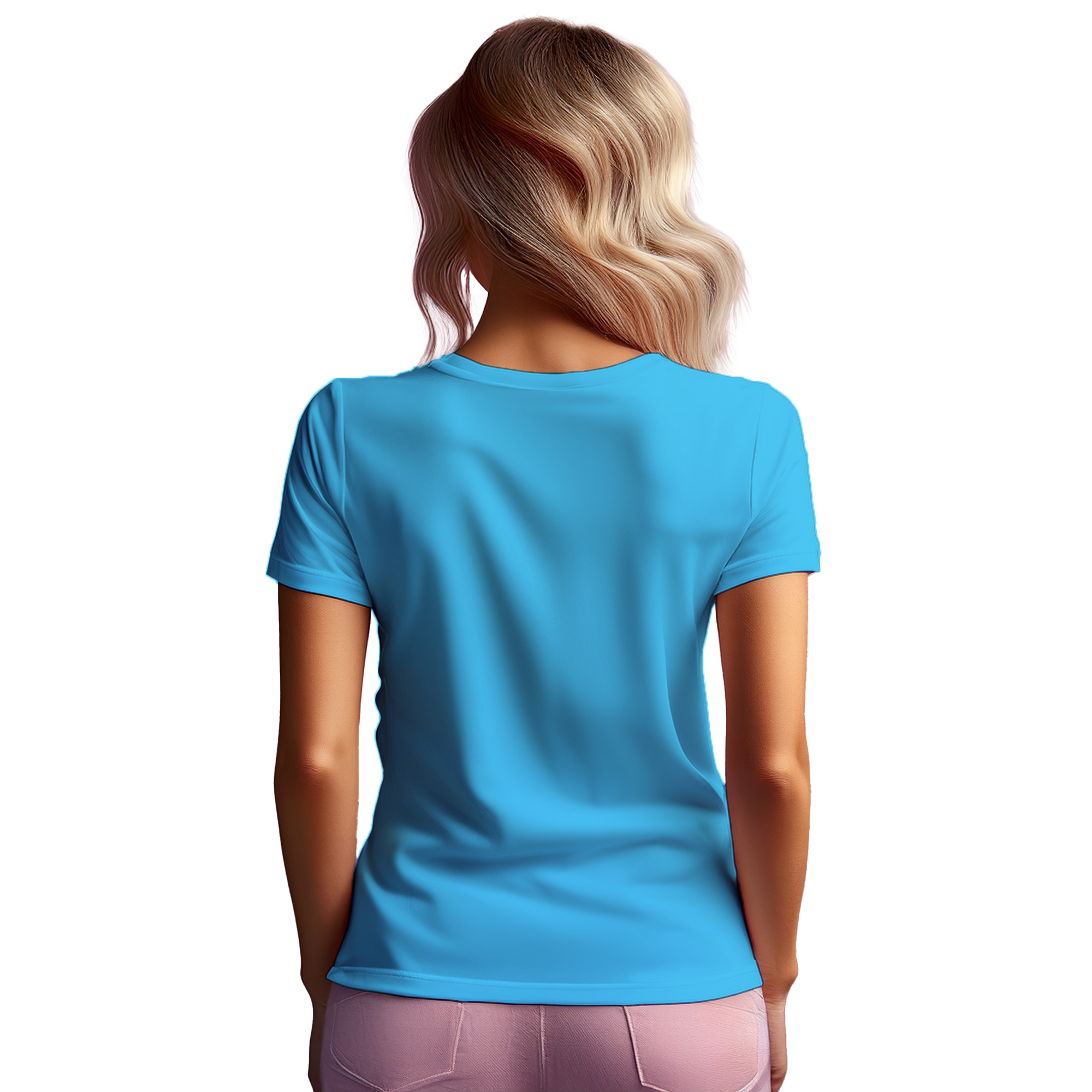 71 Number Women T-Shirt (Sky Blue)