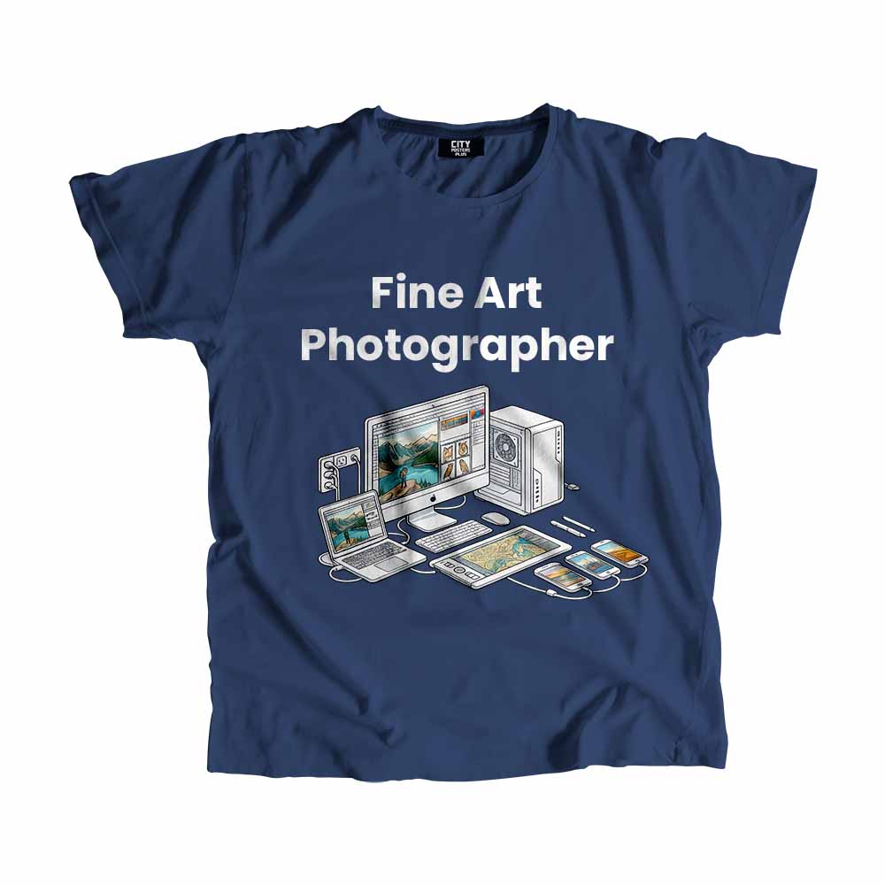 Fine Art Photographer Men Unisex T-Shirt (Navy Blue) Tech Innovation Unisex T-Shirt