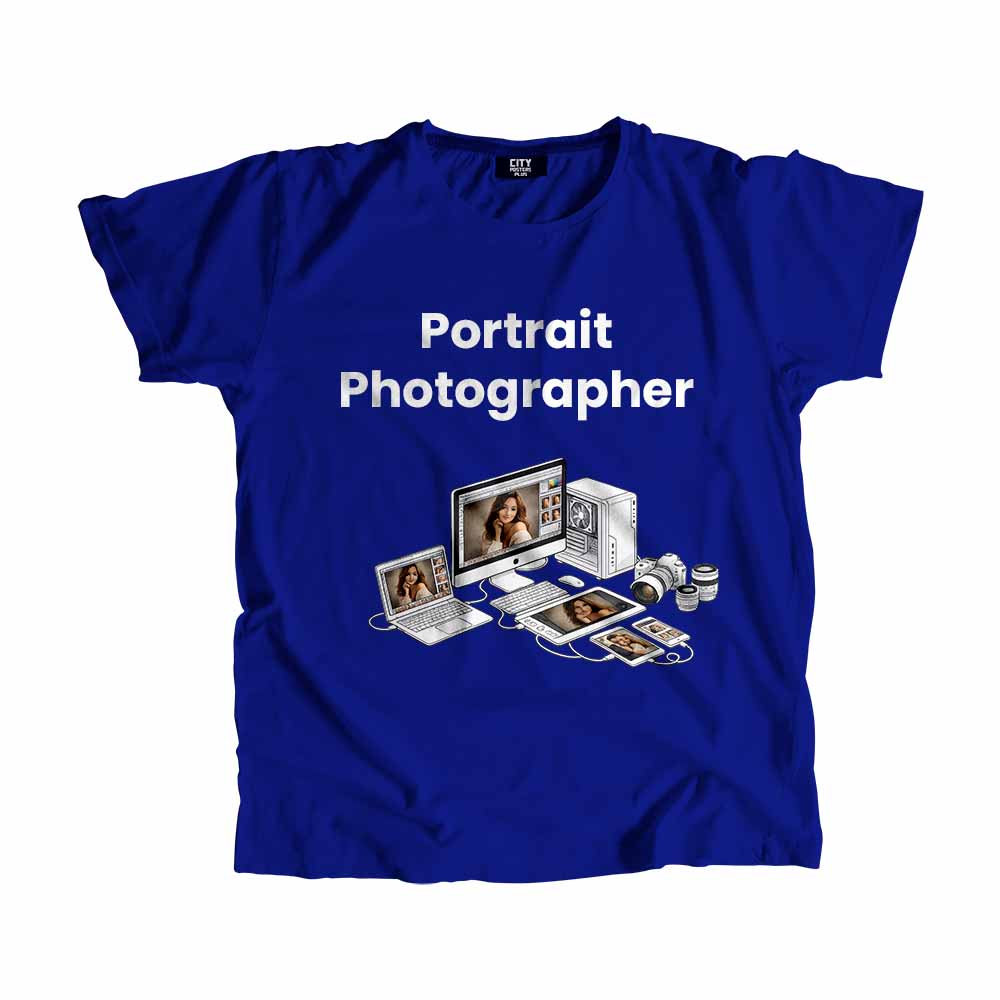 Portrait Photographer Men Unisex T-Shirt (Royal Blue) Tech Innovation Unisex T-Shirt