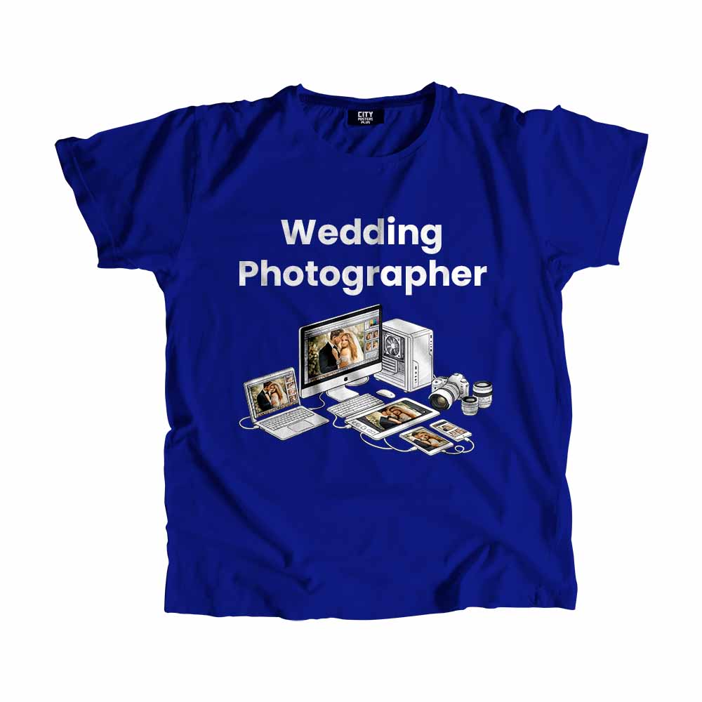 Wedding Photographer Men Unisex T-Shirt (Royal Blue) Tech Innovation Unisex T-Shirt