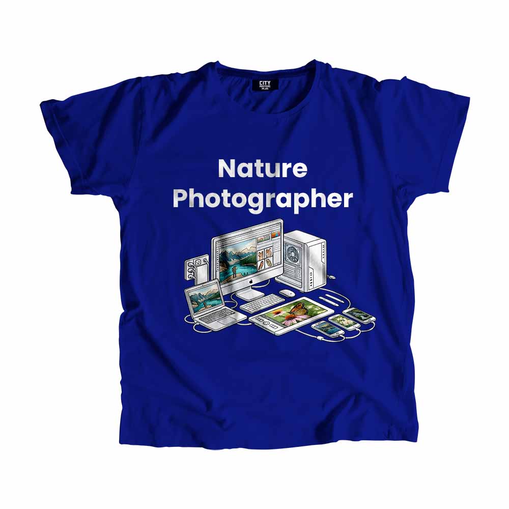 Nature Photographer Men Unisex T-Shirt (Royal Blue) Tech Innovation Unisex T-Shirt