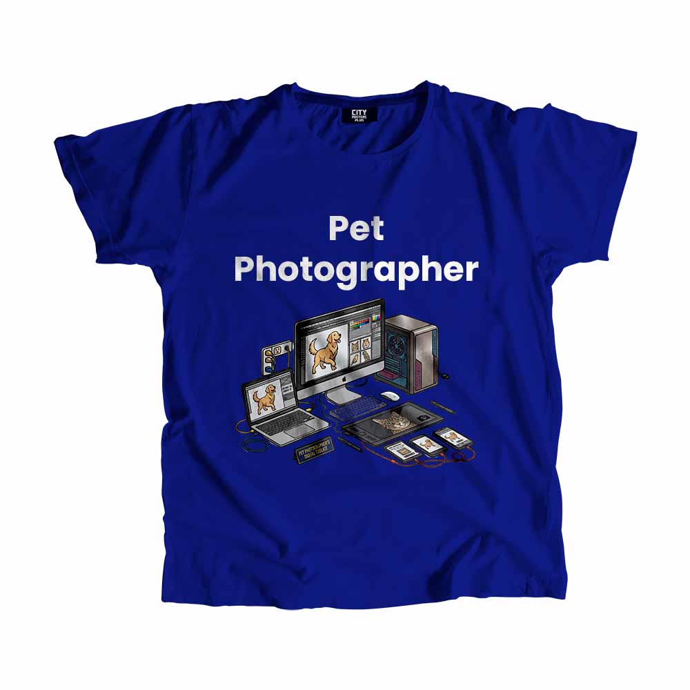 Pet Photographer Men Unisex T-Shirt (Royal Blue) Tech Innovation Unisex T-Shirt