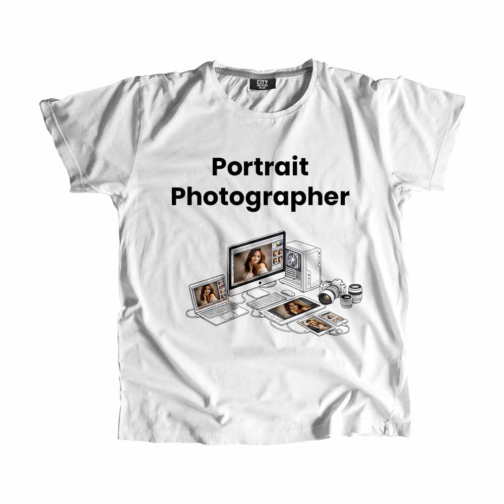 Portrait Photographer Men Unisex T-Shirt (White) Tech Innovation Unisex T-Shirt