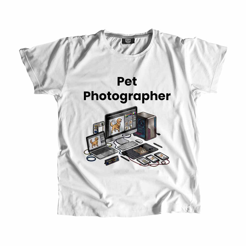 Pet Photographer Men Unisex T-Shirt (White) Tech Innovation Unisex T-Shirt