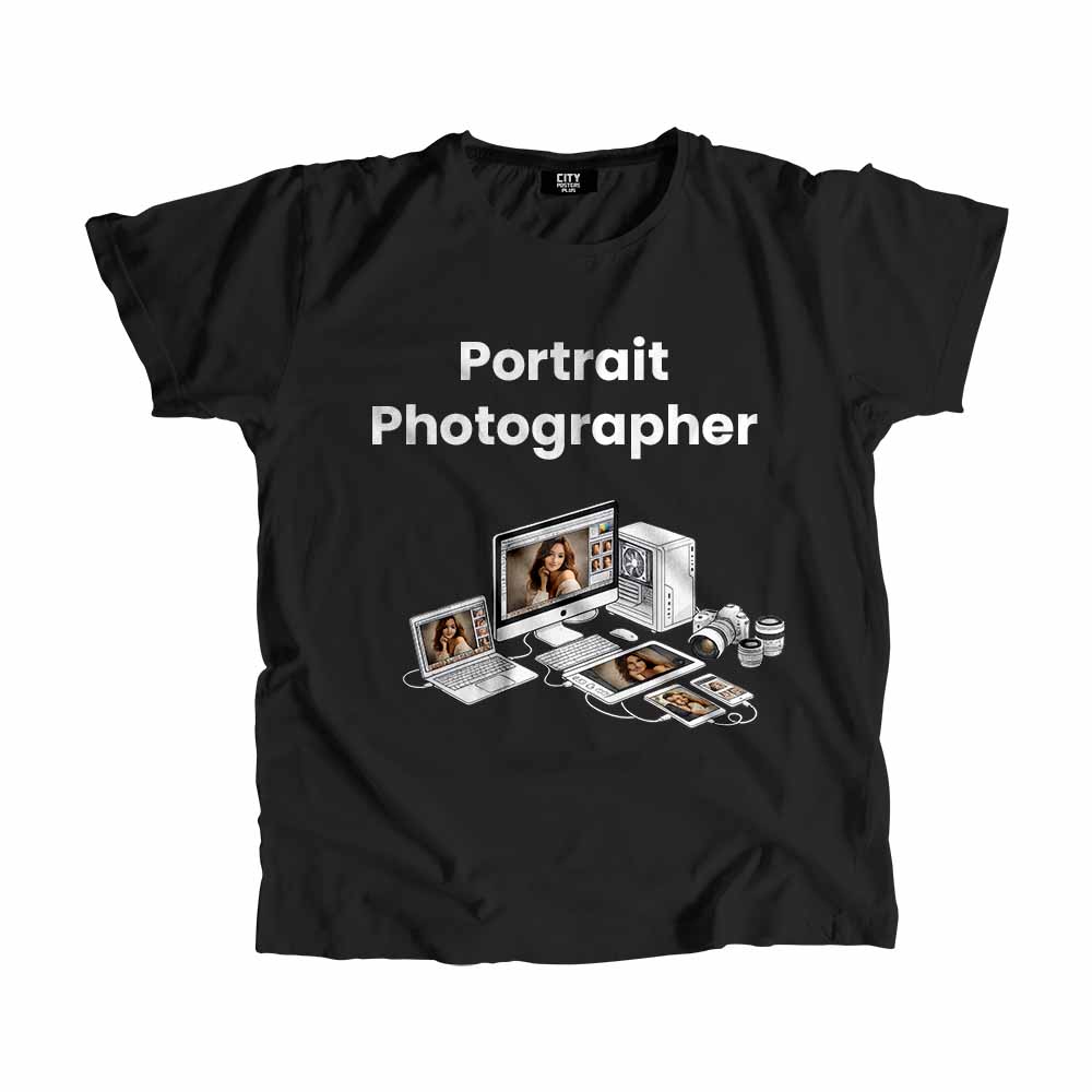 Portrait Photographer Men Unisex T-Shirt (Black) Tech Innovation Unisex T-Shirt