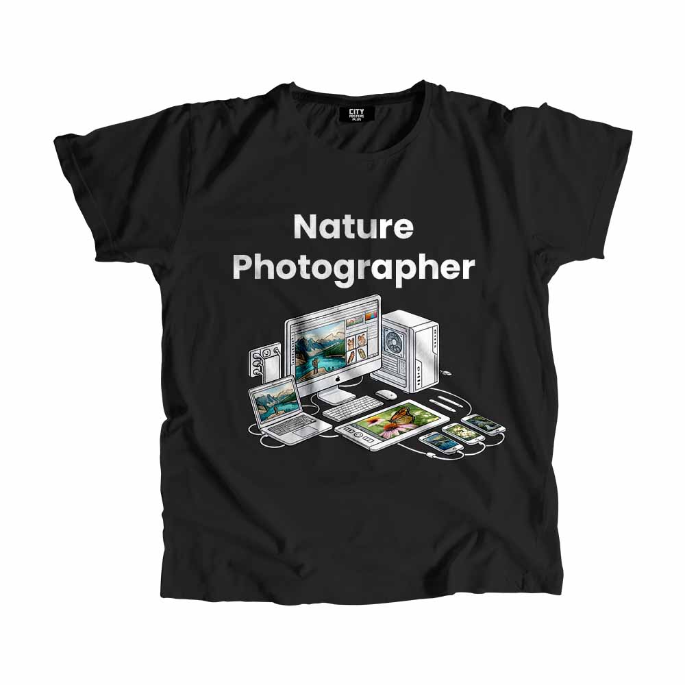 Nature Photographer Men Unisex T-Shirt (Black) Tech Innovation Unisex T-Shirt
