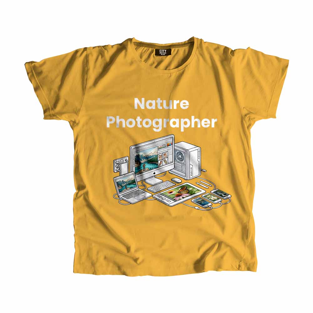 Nature Photographer Men Unisex T-Shirt (Golden Yellow) Tech Innovation Unisex T-Shirt