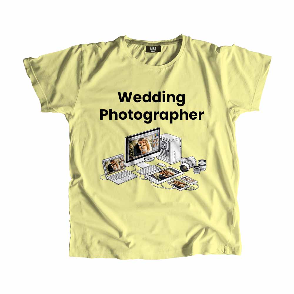 Wedding Photographer Men Unisex T-Shirt (Butter Yellow) Tech Innovation Unisex T-Shirt