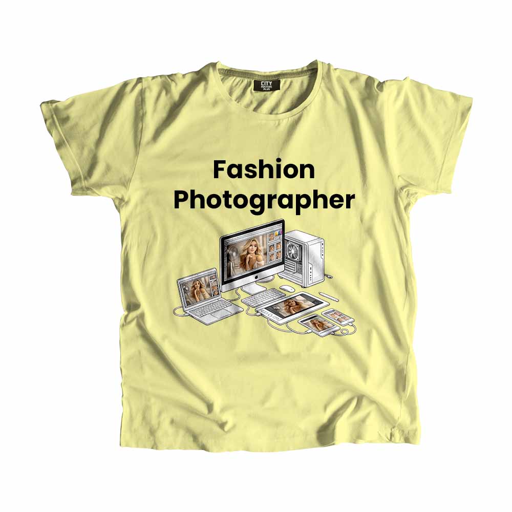 Fashion Photographer Men Unisex T-Shirt (Butter Yellow) Tech Innovation Unisex T-Shirt