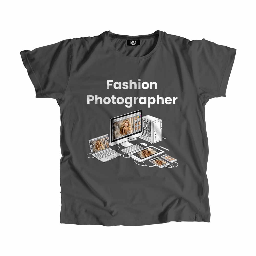Fashion Photographer Men Unisex T-Shirt (Charcoal Grey) Tech Innovation Unisex T-Shirt