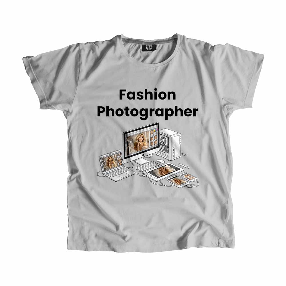 Fashion Photographer Men Unisex T-Shirt (Melange Grey) Tech Innovation Unisex T-Shirt