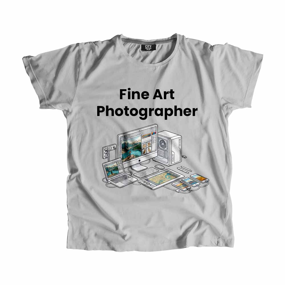 Fine Art Photographer Men Unisex T-Shirt (Melange Grey) Tech Innovation Unisex T-Shirt
