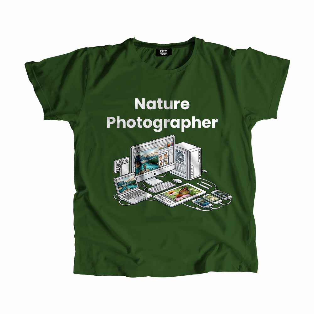Nature Photographer Men Unisex T-Shirt (Olive Green) Tech Innovation Unisex T-Shirt