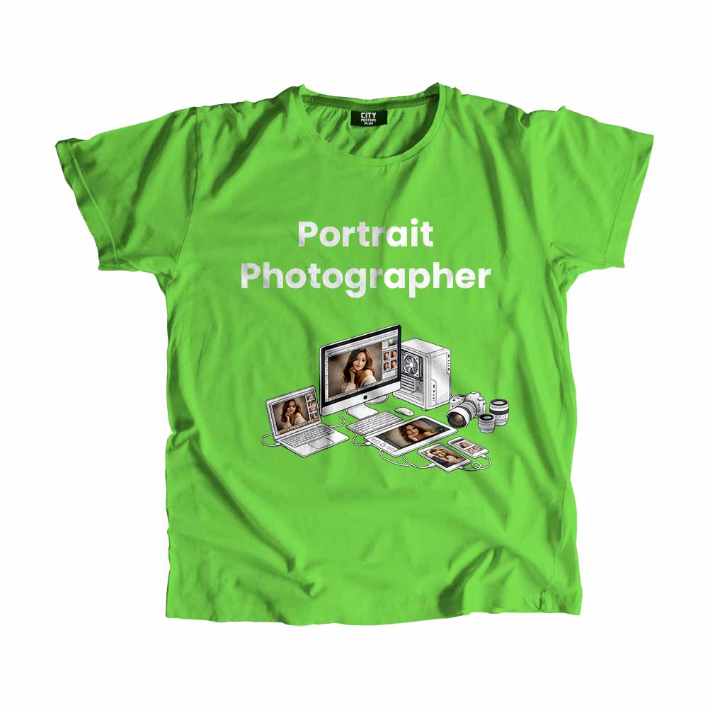 Portrait Photographer Men Unisex T-Shirt (Liril Green) Tech Innovation Unisex T-Shirt