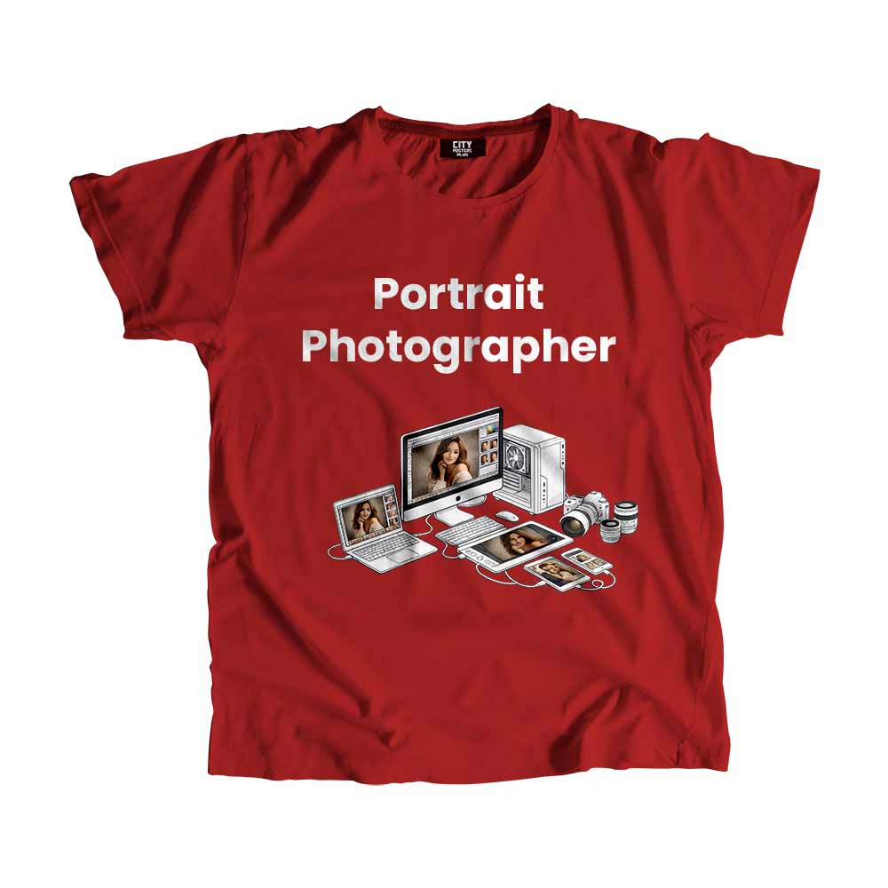Portrait Photographer Men Unisex T-Shirt (Red) Tech Innovation Unisex T-Shirt