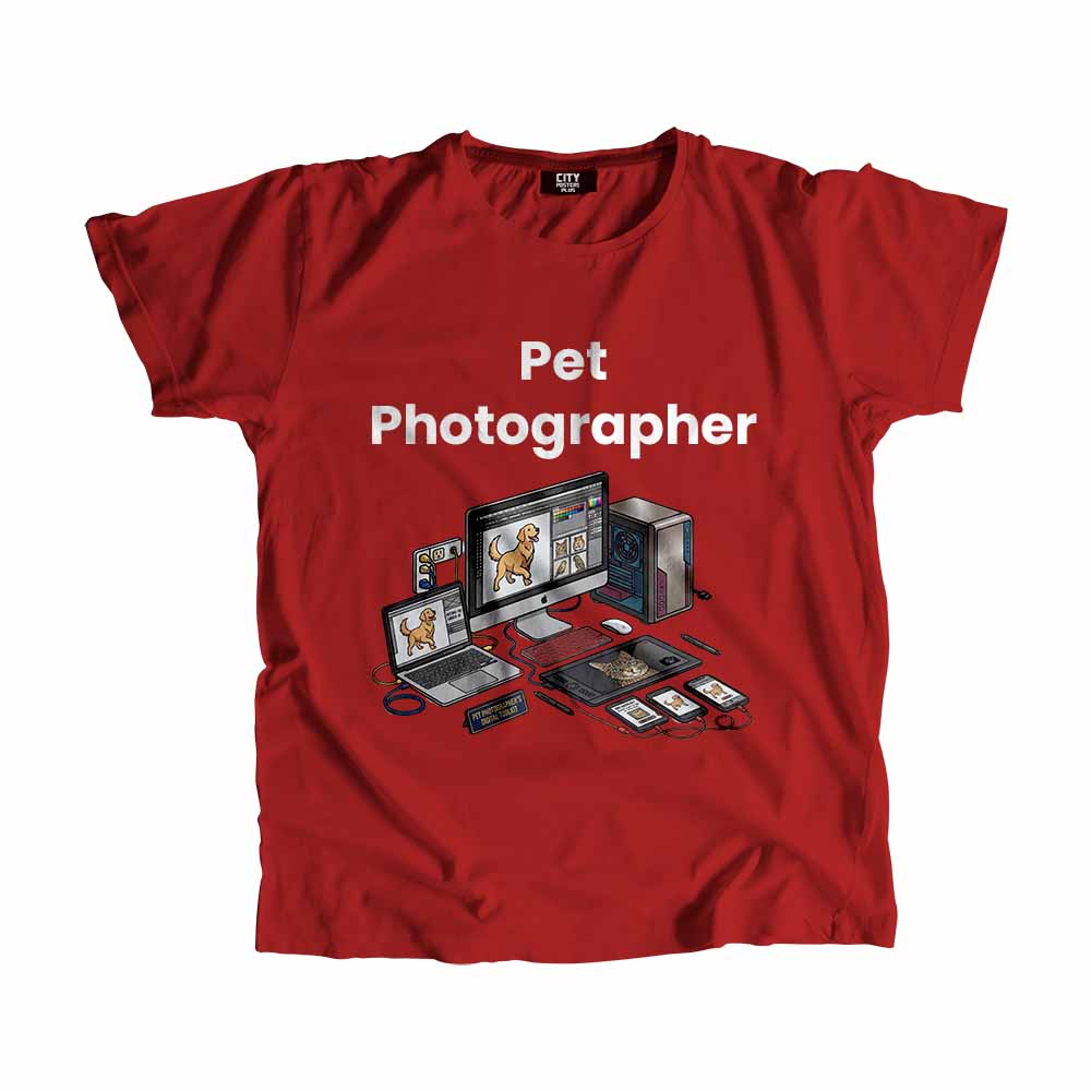 Pet Photographer Men Unisex T-Shirt (Red) Tech Innovation Unisex T-Shirt