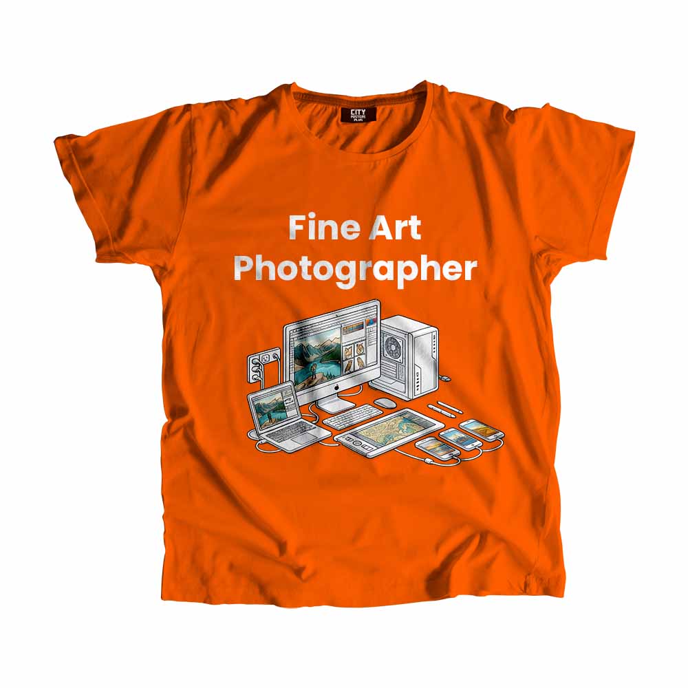 Fine Art Photographer Men Unisex T-Shirt (Orange) Tech Innovation Unisex T-Shirt