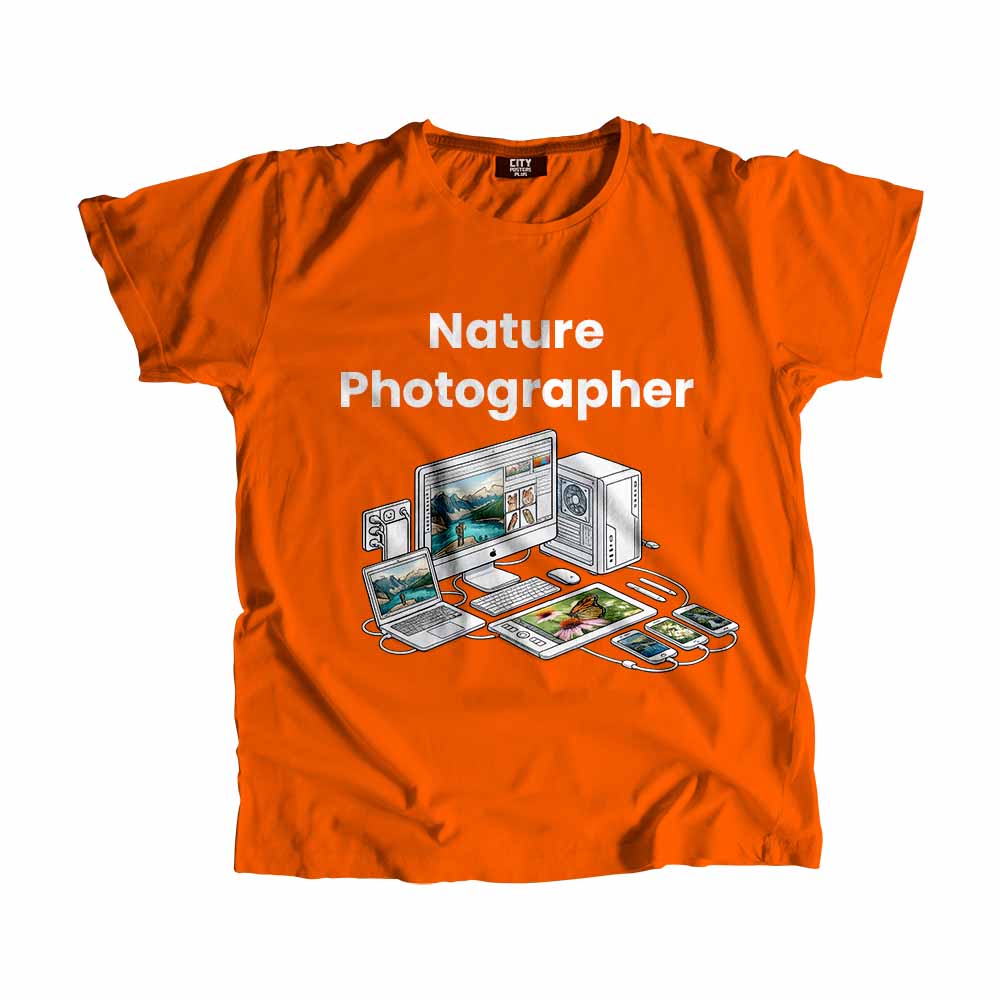 Nature Photographer Men Unisex T-Shirt (Orange) Tech Innovation Unisex T-Shirt