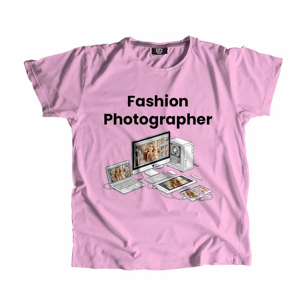 Fashion Photographer Men Unisex T-Shirt (Light Pink) Tech Innovation Unisex T-Shirt