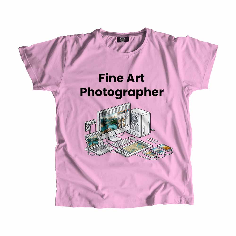 Fine Art Photographer Men Unisex T-Shirt (Light Pink) Tech Innovation Unisex T-Shirt