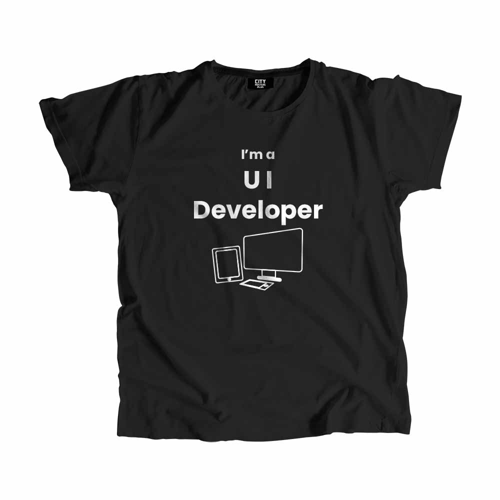 UI Developer Men Unisex T-Shirt (Black)