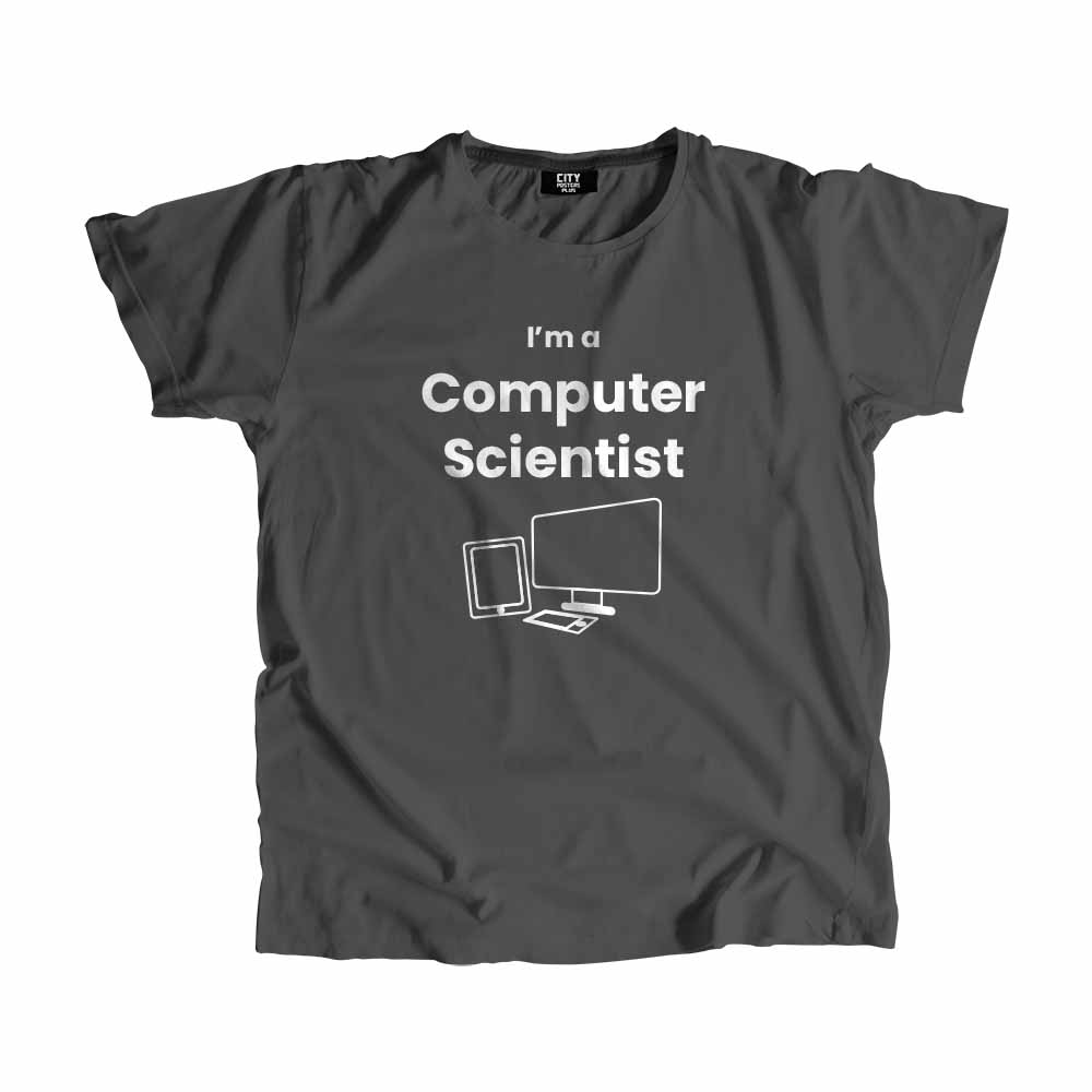Computer Scientist Men Unisex T-Shirt (Charcoal Grey)