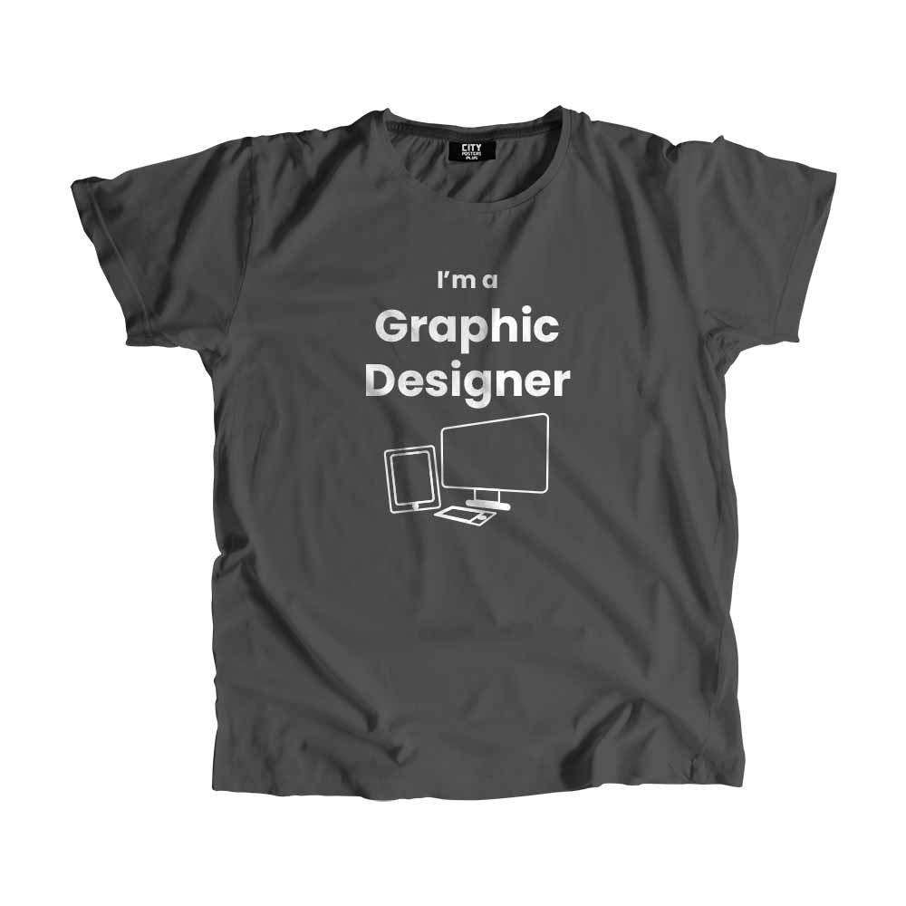 Graphic Designer Men Unisex T-Shirt (Charcoal Grey)
