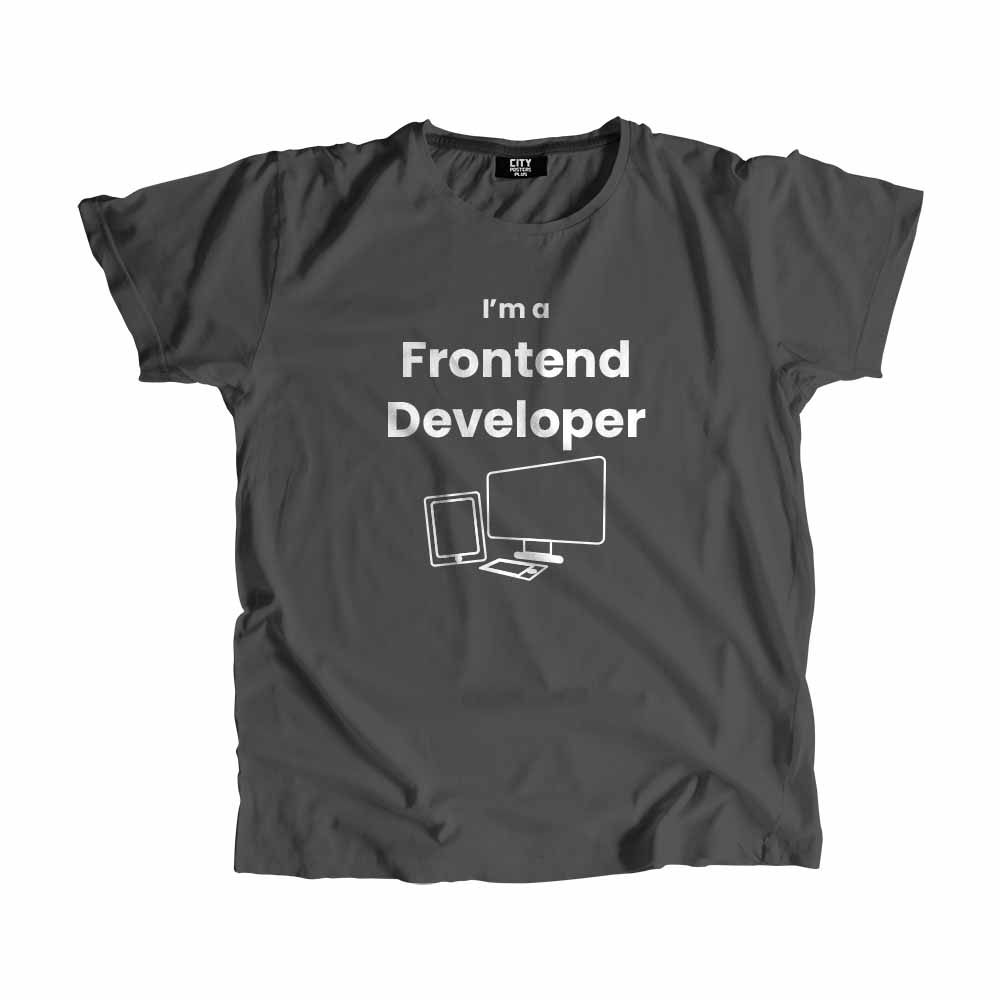 Frontend Developer Men Unisex T-Shirt (Charcoal Grey)
