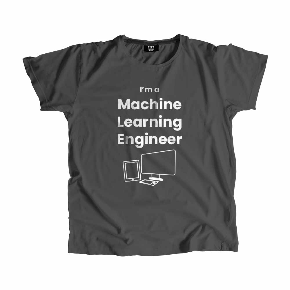 Machine Learning Engineer Men Unisex T-Shirt (Charcoal Grey)
