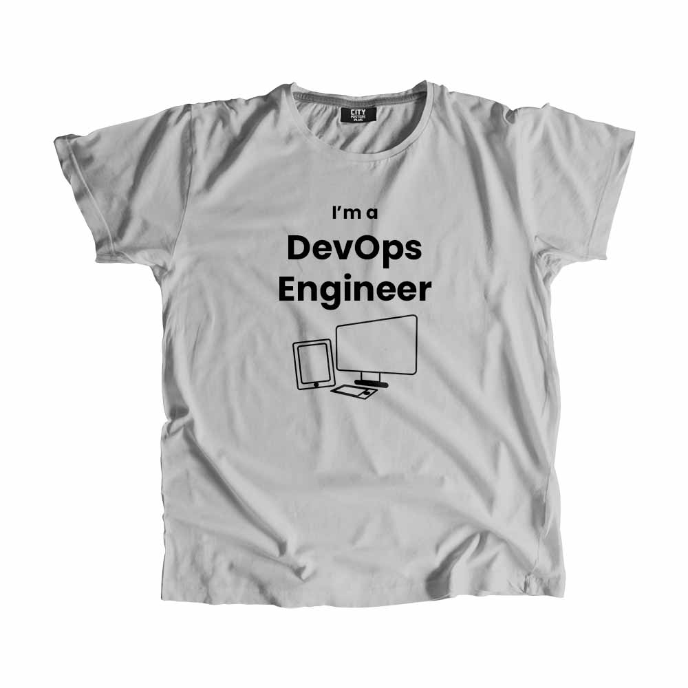 DevOps Engineer Men Unisex T-Shirt (Melange Grey)