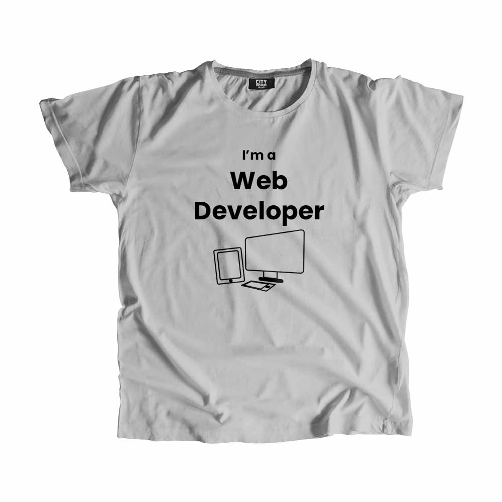 Web Developer Men Unisex T-Shirt (Melange Grey)