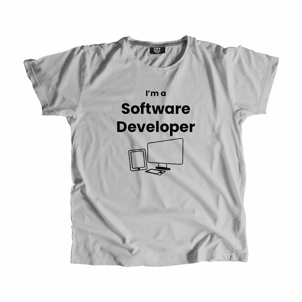 Software Developer Men Unisex T-Shirt (Melange Grey)