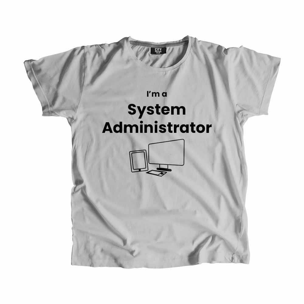 System Administrator Men Unisex T-Shirt (Melange Grey)