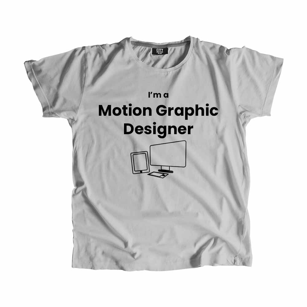Motion Graphic Designer Men Unisex T-Shirt (Melange Grey)