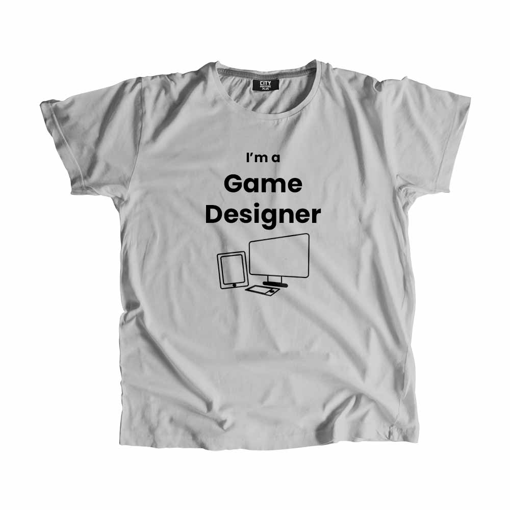 Game Designer Men Unisex T-Shirt (Melange Grey)